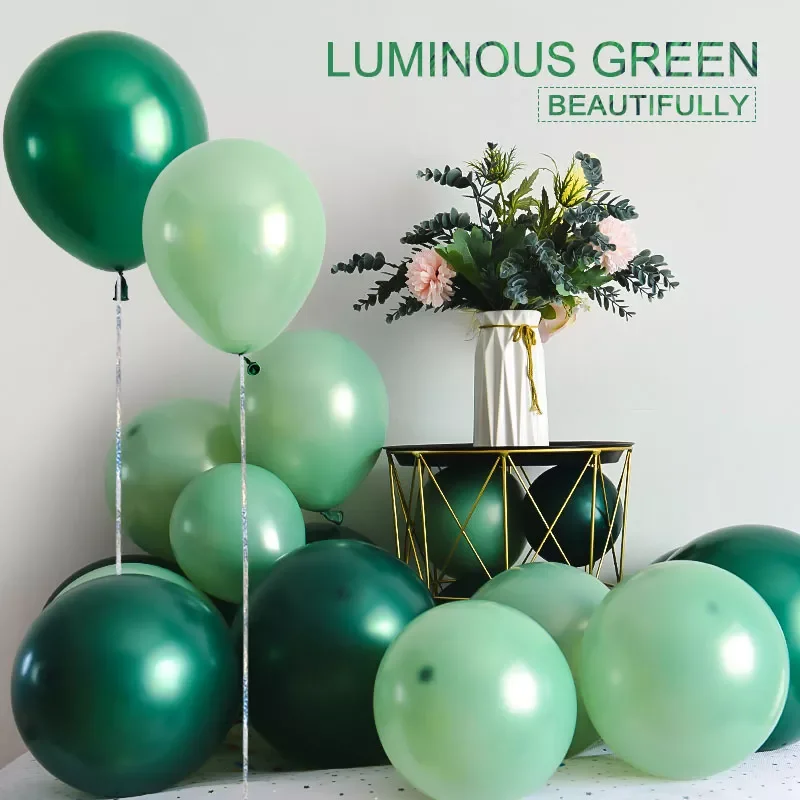 

2022 balloons ink green balloons 10/20/30pcs 10inch Wedding Decorations Event/Party Supplies Helium balloon