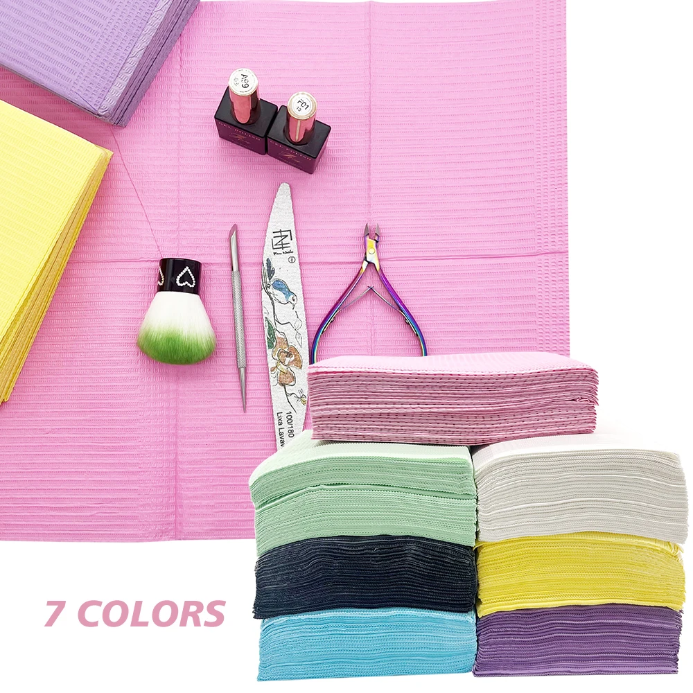 S Mat For Salon Personal Practice Manicure 3 Ply Clean Pads