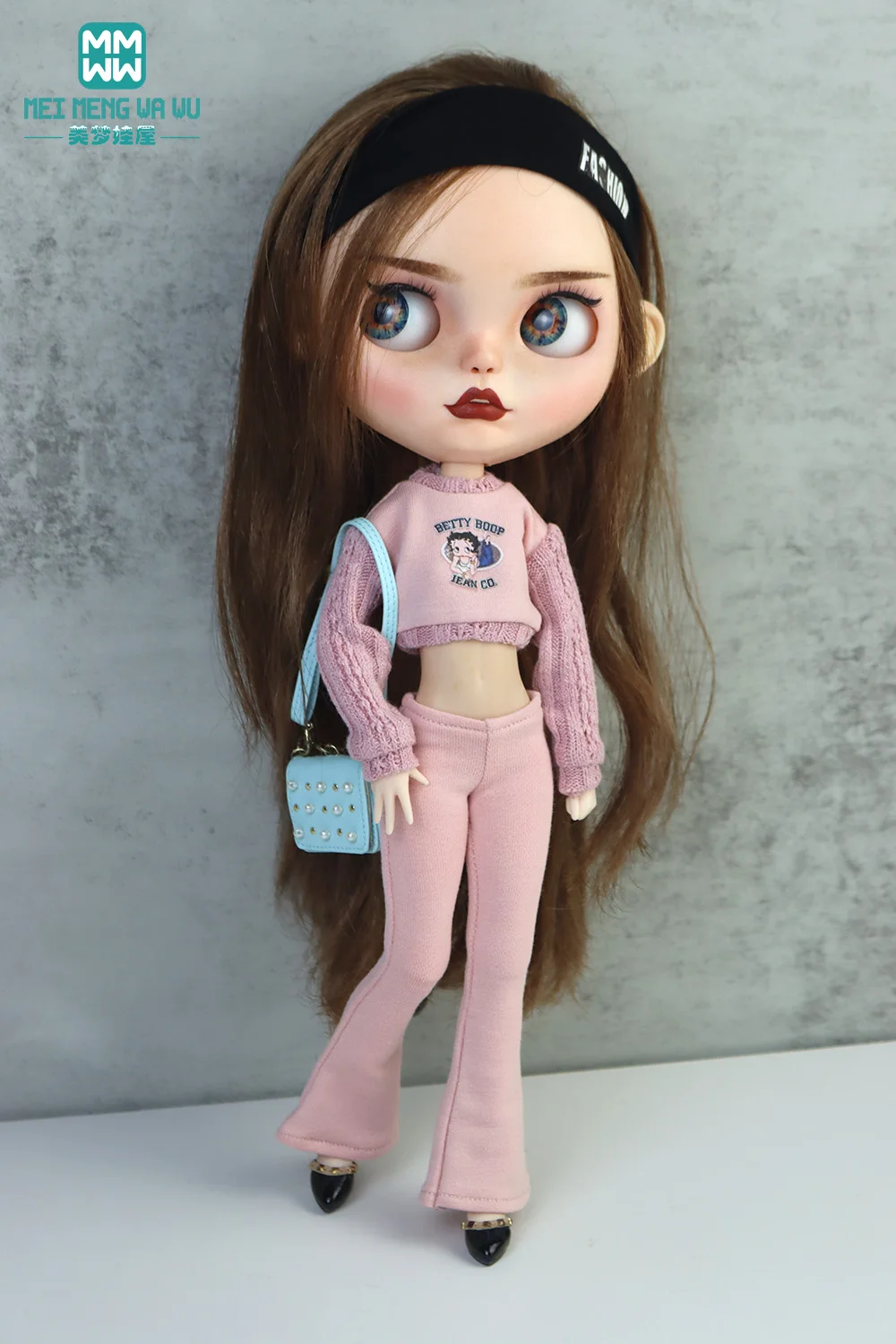 Фото Модная Одежда для куклы Blyth, свитер, юбка, брюки, леггинсы, подходит для Azo OB22 OB24, аксессуары для кукол, игрушки в подарок №2