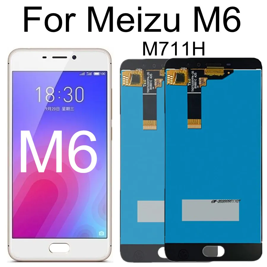 5.2 ЖК-дисплея для Meizu M6 M711H M711M M711Q, ЖК-дисплей, сенсорная панель, дигитайзер в сборе для Meizu M6 LCD 5.2 ЖК-дисплея для Meizu M6 M711H M711M M711Q, ЖК-дисплей, сенсорная панель, дигитайзер в сборе для Meizu M6 LCD