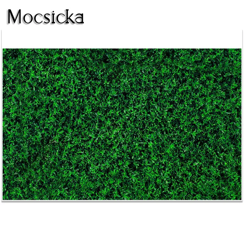 

Mocsicka Green Leaves Photography Backdrops Nature Green Rustic Lawn Leaves Baby Shower Birthday Party Decor Photo Background