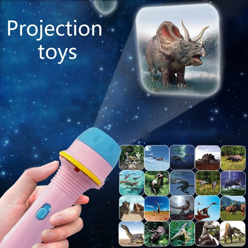 

4’’ Kids Lamp Toy Slide Play w/ Projection Soft Light & Clearly Imaging Interactive Parent-Children Toy Preschool Favor A2UB