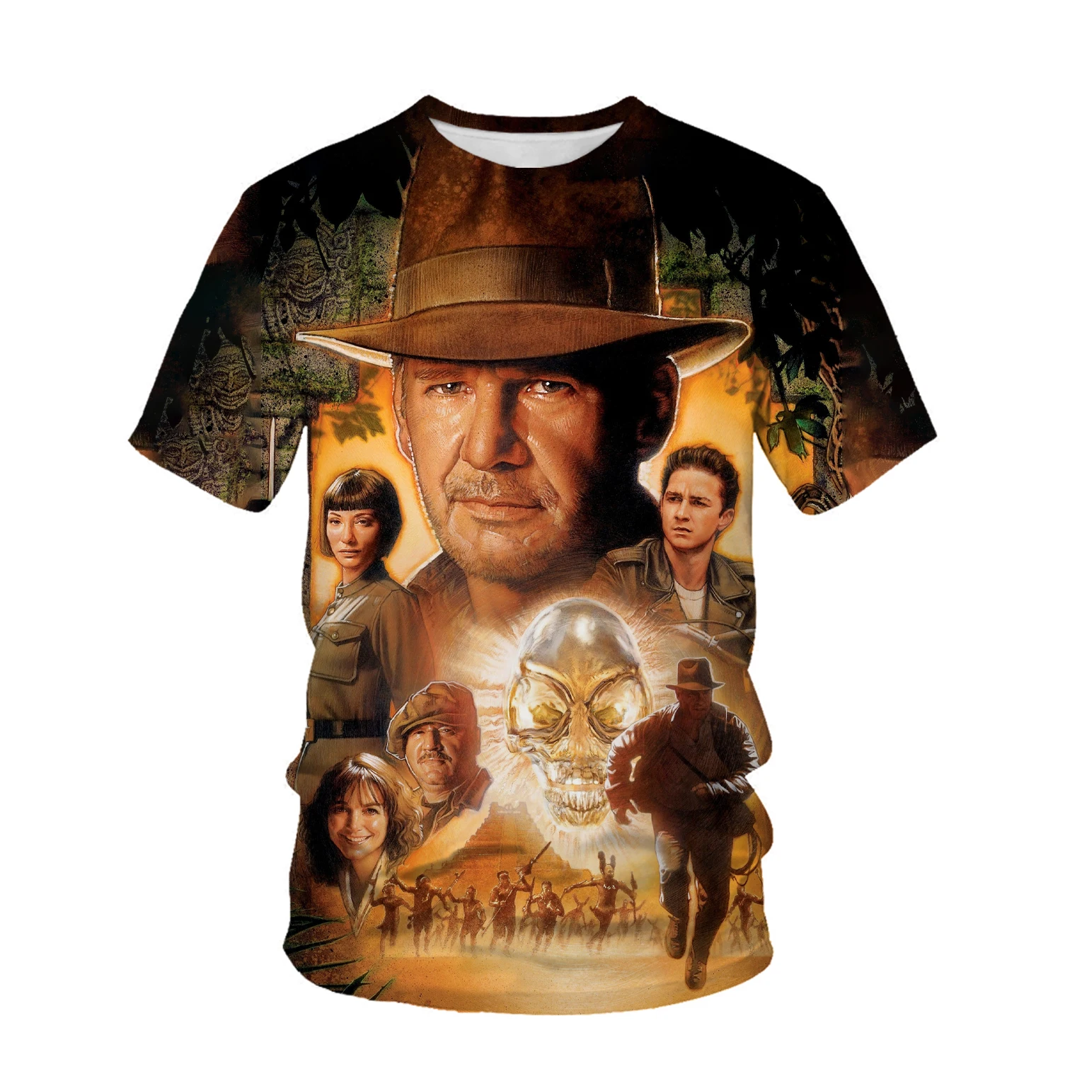 

2023 Spring/Summer Hot Sale Men's T-Shirt 3D Printing Custom Soldier Geometric Round Neck Drawing Casual Fashion Trend Street