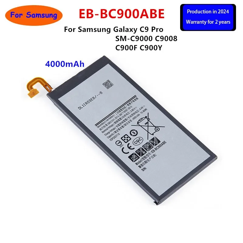 Совершенно новый сменный аккумулятор EB-BC900ABE 4000 мАч для Samsung Galaxy C9 Pro SM-C9000 C9008 C900F C900Y