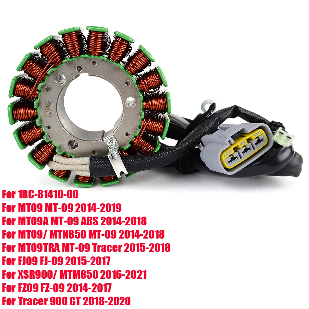 

MT09 FJ09 FZ09 катушка статора генератора мотоцикла для Yamaha MT-09 ABS Tracer FJ-09 FZ-09 XSR900 Tracer 900 GT 1RC-81410-00