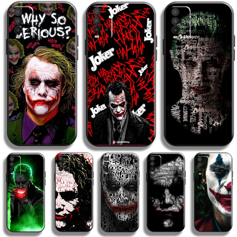 

Clown The Joker For Xiaomi Redmi 9T Phone Case Redmi 9T Liquid Silicon Carcasa Silicone Cover Coque Black Back Funda