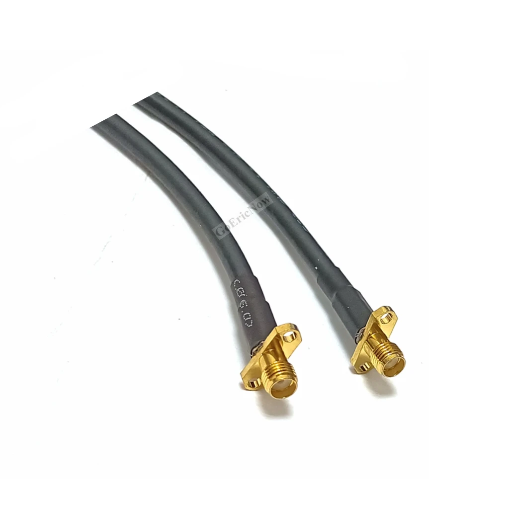 5 шт. RF коаксиальный 50 Ом Pigtail SMA Female 2 отверстие/4 Отверстия Фланец к гнезду