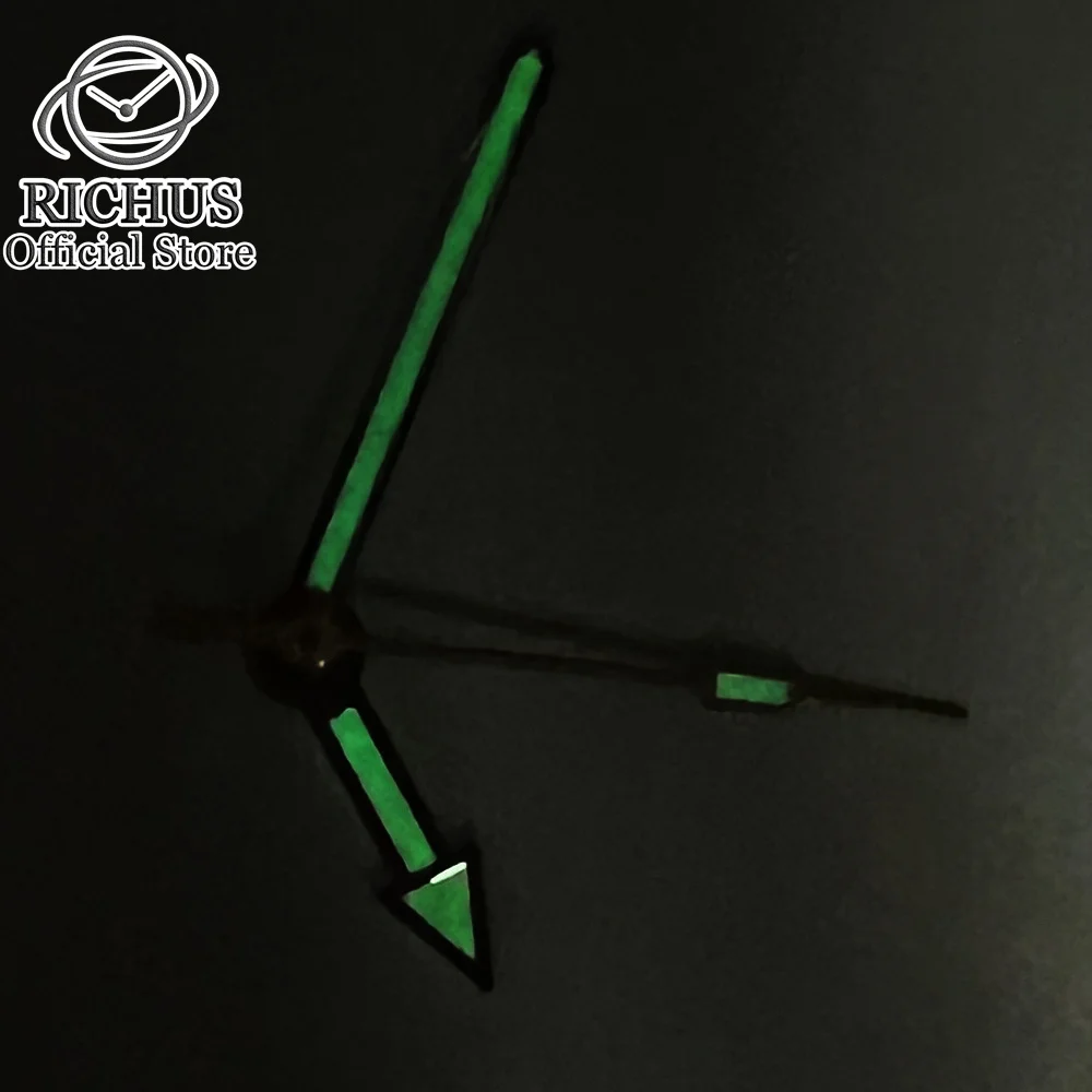 Желтые зеленые светящиеся стрелки для часов NH35 NH36 ETA2824 2836 PT5000 ST2130 автоматические