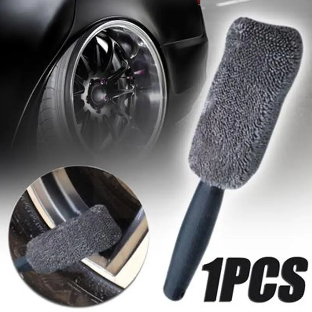 

1pcs Car Cleaning Brush Microfiber Wheel Brush Car Wash Detailing For Car Trunk Motorcycle Auto Detailing Portable Brus L1i8