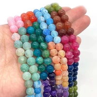 natural stone frosted seven chakra ball beads 6 10mm charm fashion jewelry making diy necklace earrings bracelet accessories