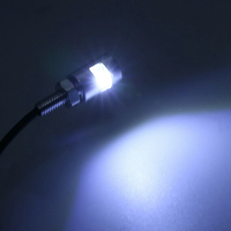 2X Chrome 5630 мотоциклетный винт Φ Автомобильный Универсальный номерной знак лампа на