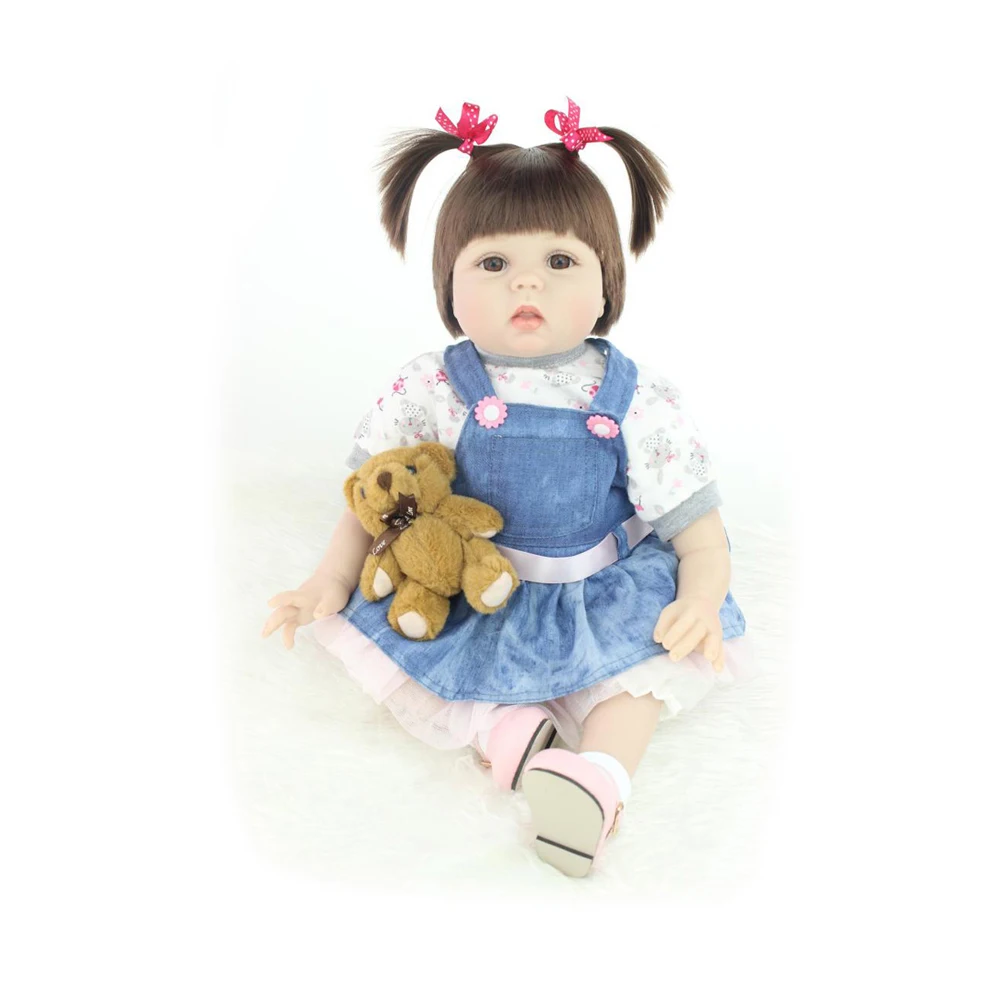 

55cm Bebe doll reborn toddler soft silicone reborn baby dolls soft body lifelike menina Christmas surprice girl gifts doll