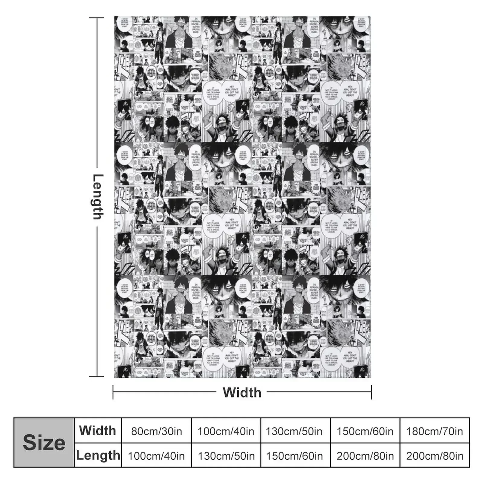 Одеяло с панелью Dabi Manga плюшевые одеяла для диванов на заказ