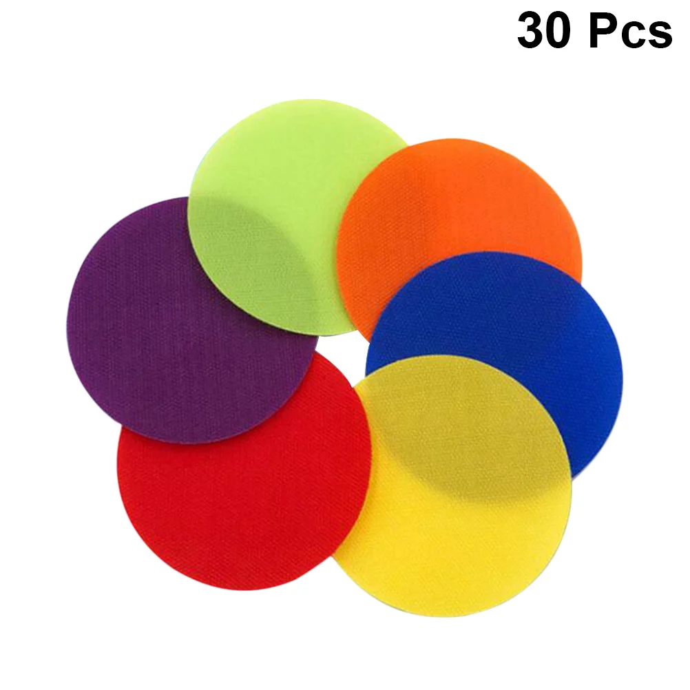 

30pcs Carpet Markers for Classroom for Preschool and Kindergarten Colorful Nylon Circles Reusable Non- Floor Teacher Aide (