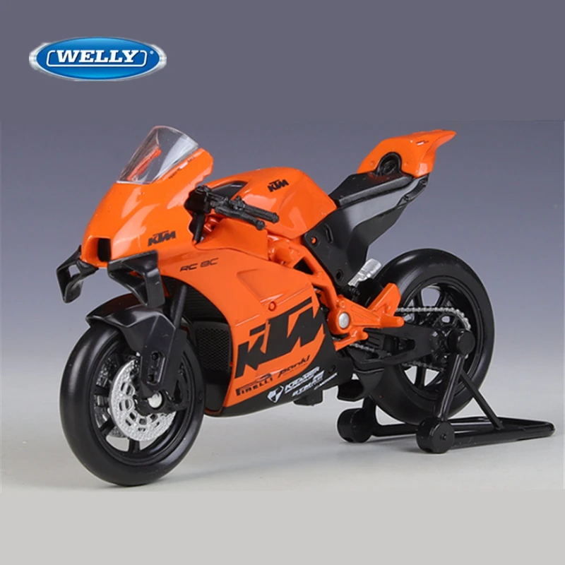 Welly 1:18 KTM RC 8C модель гоночного мотоцикла из сплава литая под давлением