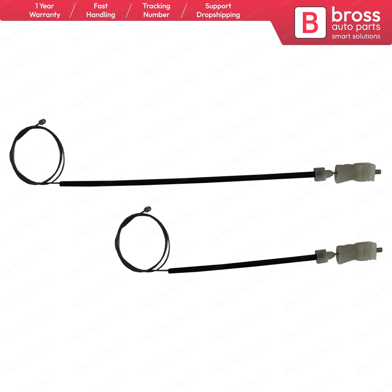 

Bross Auto Parts BWR5325 Window Regulator Repair Set Rear 82721EA500, 82720EA500 for Nissan Pathfinder MK3 Made in Turkey