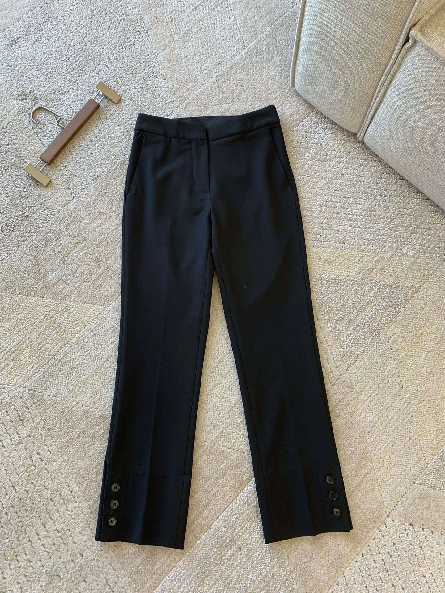 

2023 new women fashion loose casual micro pull wool trousers 0923