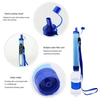 outdoor wild life emergency direct drinking water filtering tool disinfection individual water purifier portable filter straw