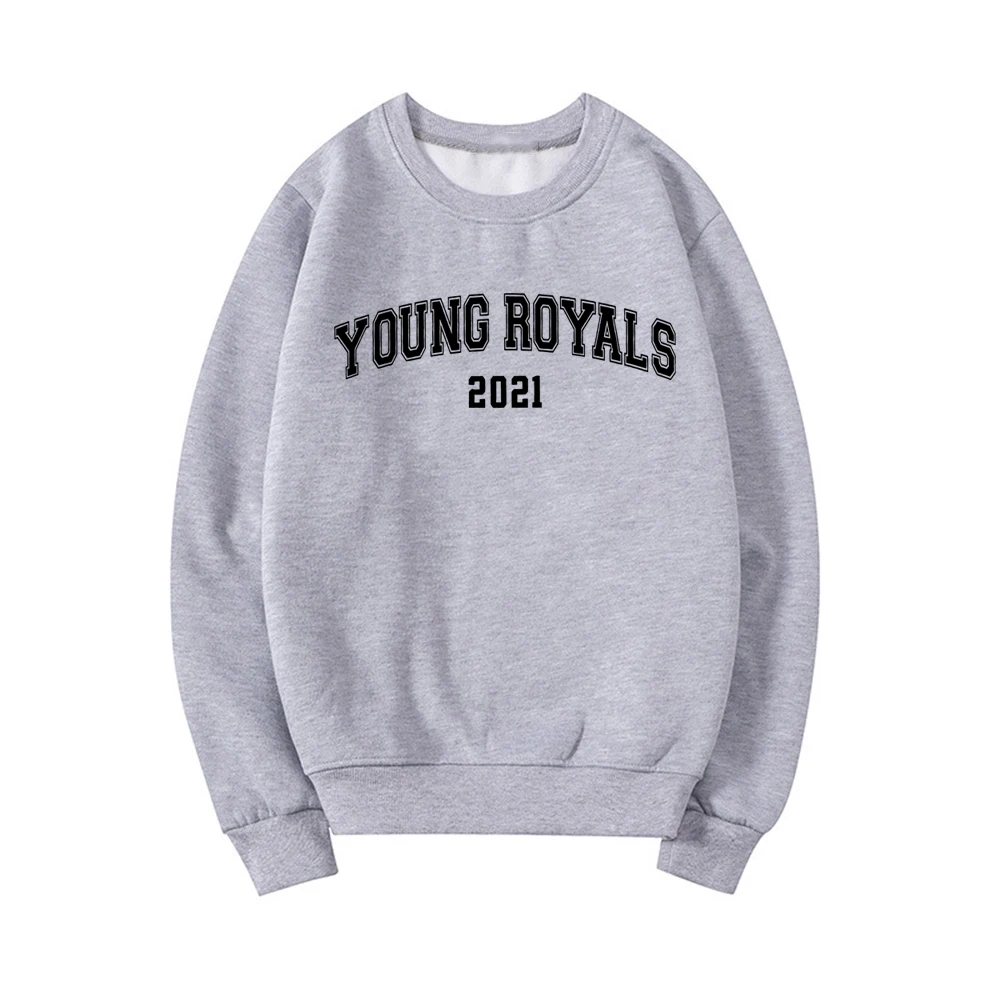 

Свитшот Young Royals в стиле ТВ-шоу хиллерска сколан унисекс толстовки с круглым вырезом уличная одежда Женский Повседневный Топ худи с графичес...