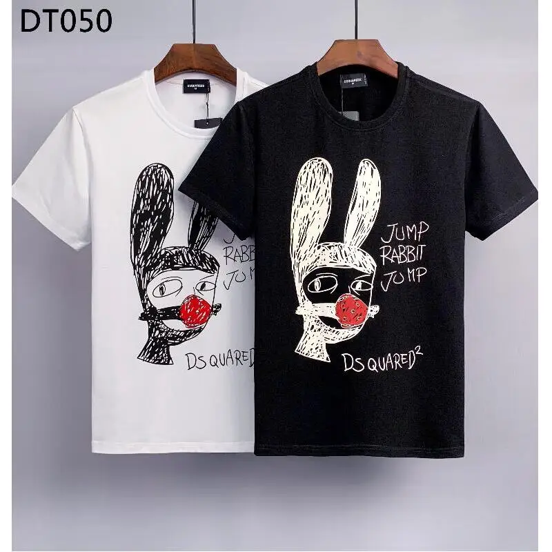

DSQUARED2 мужская модная трендовая Повседневная футболка с коротким рукавом с буквенным принтом топы футболки DT050