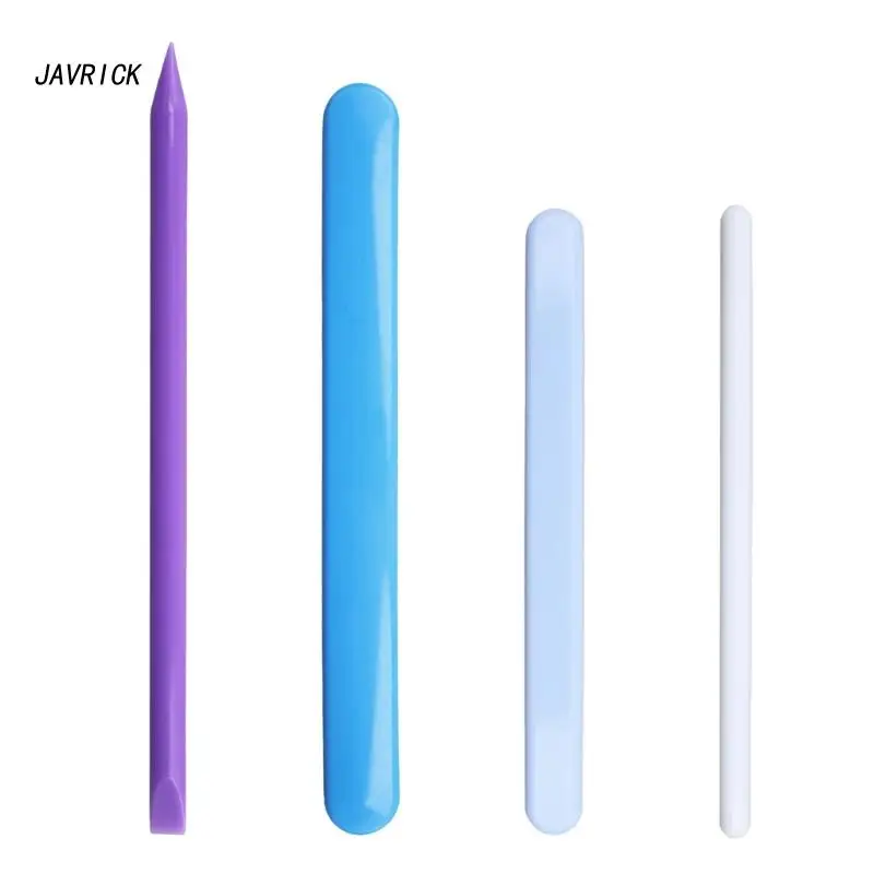 

4Pcs Reusable Epoxy Resin Stir Sticks Silicone Facial-Mask Stirring Rods Defoaming Bar for Resin Mixing Paint DIY Tool