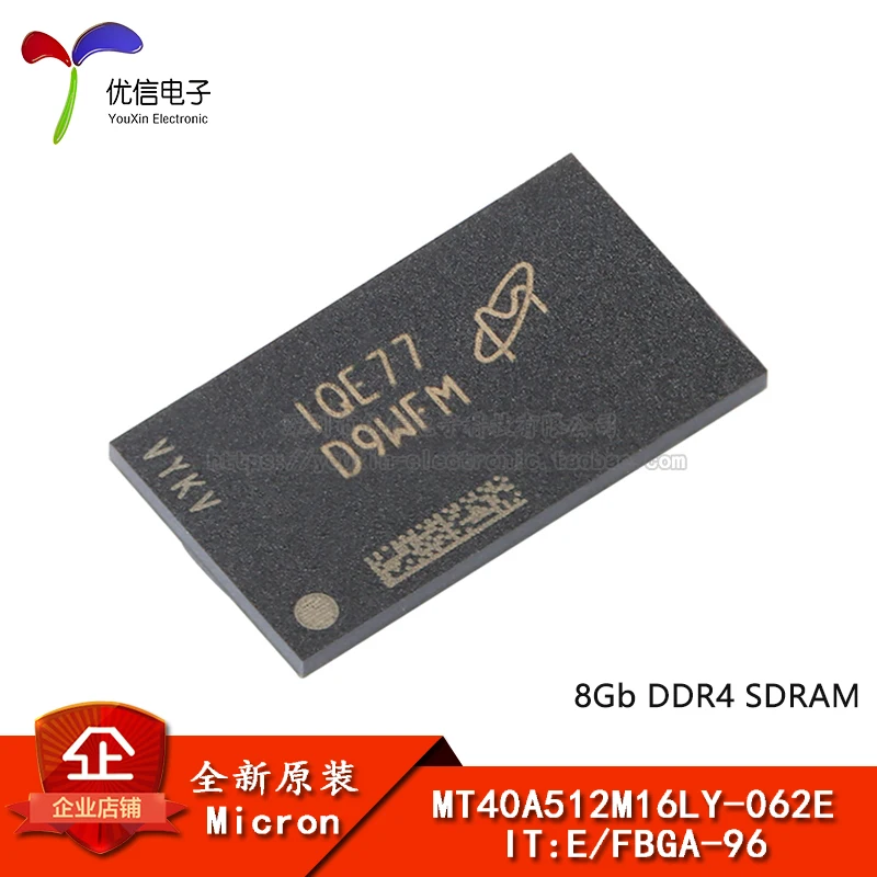

Original genuine MT40A 512 m16ly-062E IT: E FBGA-96 8Gb DDR 4 SDRAM chip