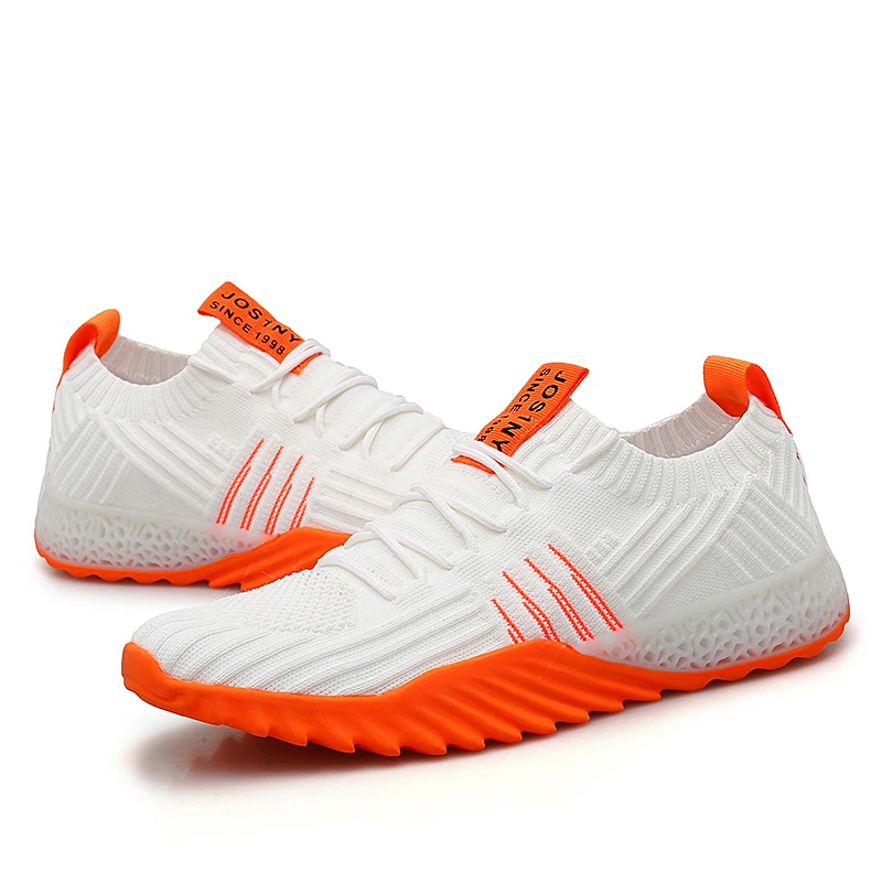 JIEMIAO Couple Running Shoes Fashion Outdoor Male Sports Lightweight Breathable Sneakers Women Comfortable Athletic Footwear