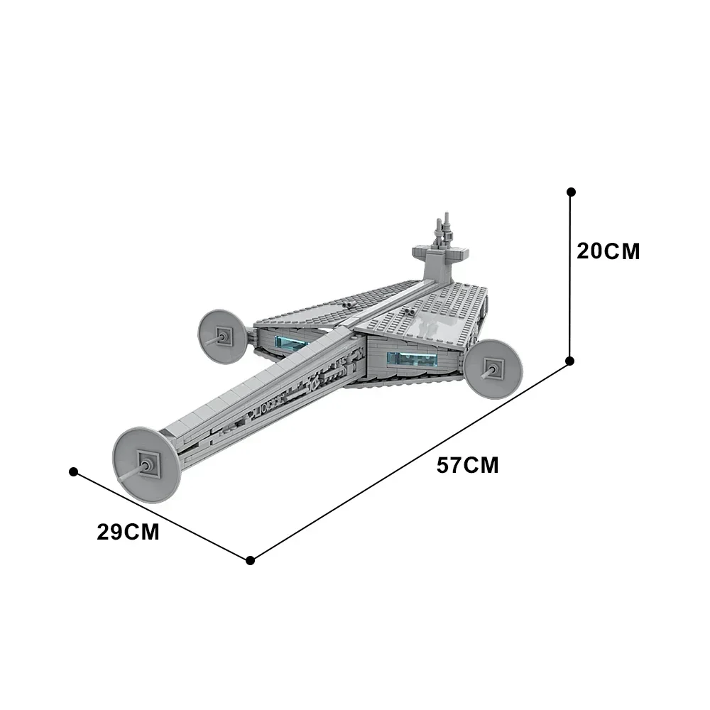 Gobrick MOC 1:1455 Cantwell-класс затвор-конструктор модель блока-конструктор набор