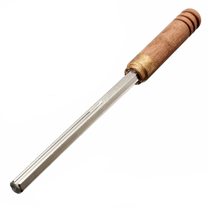 

Guitar Fret File 3 In 1 Guitar Fret Crowning File Musical Instruments Frets Repair And Polishing Tools,Wooden Handle