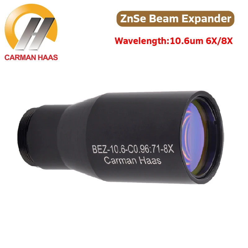 

Carmanhaas CO2 Laser Beam Expander 6X 8X ZnSe Beam Expander 10600nm for Laser Marking Optical Machine Galvanometer System