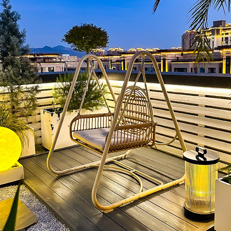 Потрясающие уличные качели для патио шезлонги террасы расслабляющие сада