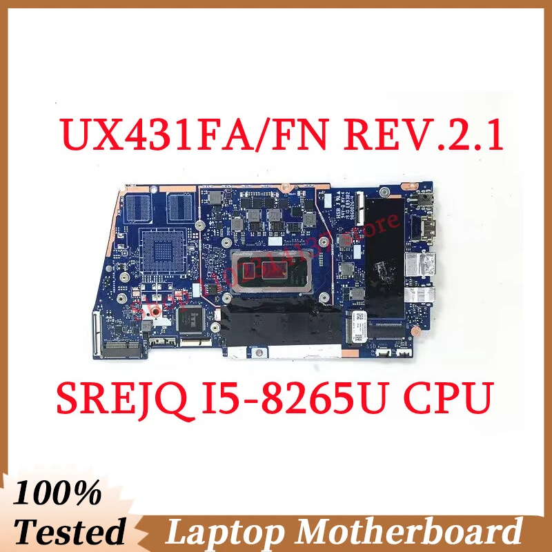 

Для Asus ZenBook UX431FA/FN REV.2.1 материнская плата с SREJQ I5-8265U материнская плата с процессором для ноутбука 100% полностью протестирована, работает хорошо