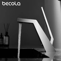 2022 new becola brass bathroom faucet basin faucets black sink taps single handle cold and hot water mixer tap