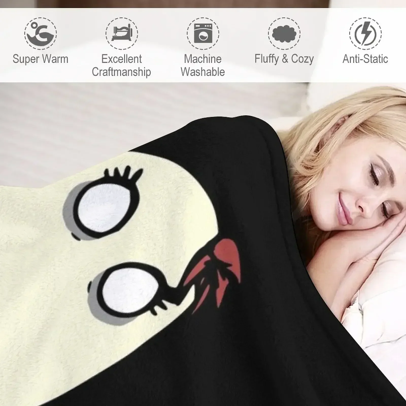 Абгийл в черном цвете рождественское украшение одеяла