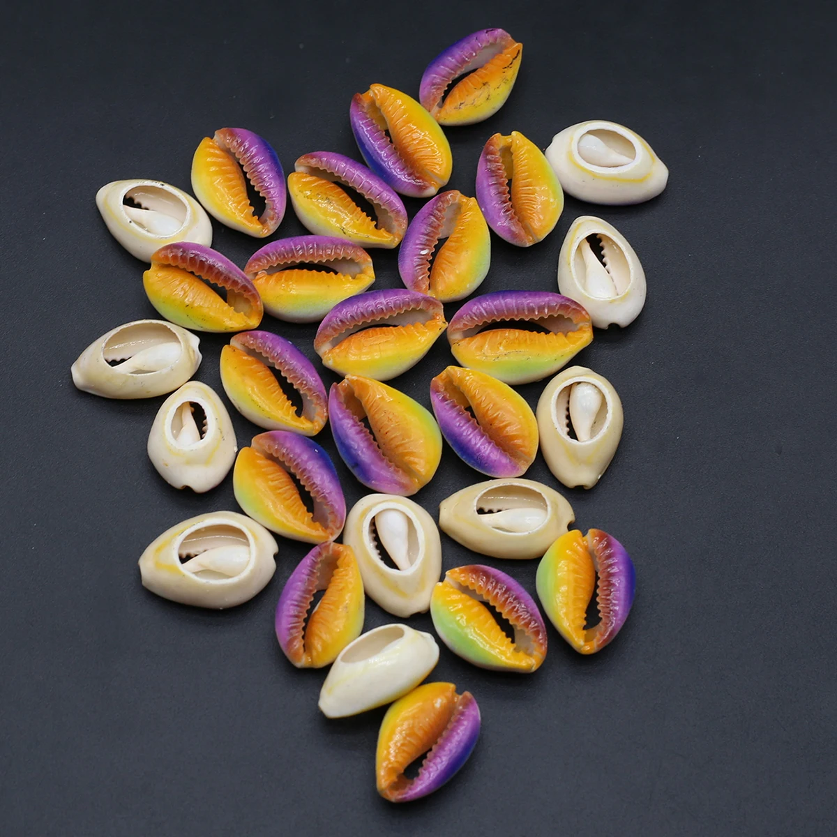 

10pcs Natural Sea Shell Beads Irregular Loose Printed Conch Beads for Jewelry Making Diy Women Bracelet Necklace Findings