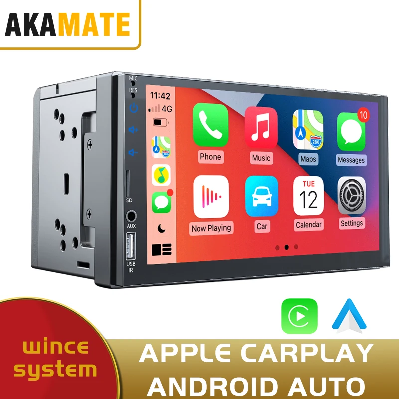 

2din 7inch Car Radio MP5 Player MP3 Player Carplay Android Auto Bluetooth Touch Screen IPS Screen Head Unit For Toyota Nissan