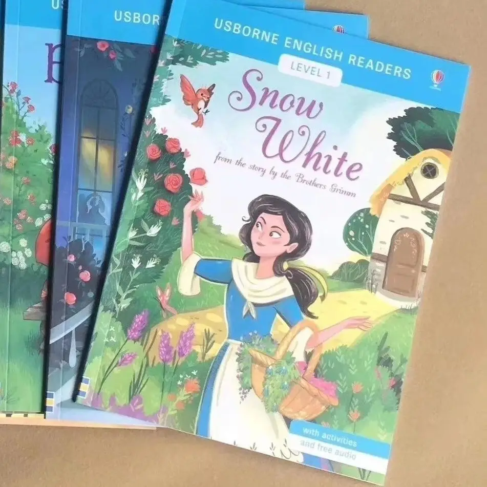 Cena 14 Książek/zestaw Usborne Angielski Czytnik Poziom 1-3 Stopniowane Czytanie Punkt-czytanie Edycje Dziecięca Książka Obrazkowa Komiksów Libro