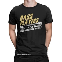 men bass players dances tops t shirts music guitar pure cotton tops casual harajuku crew neck tee shirt printed t shirt