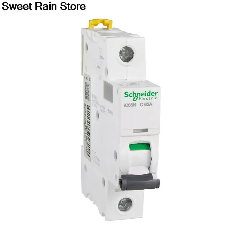 Sakelar Udara Schneider Electric Acti9 IC65N 1P MCB Pemutus Sirkuit Miniatur C 1A 4A 6A 10A 16A 20A 32A 25A 40A 50A 63A