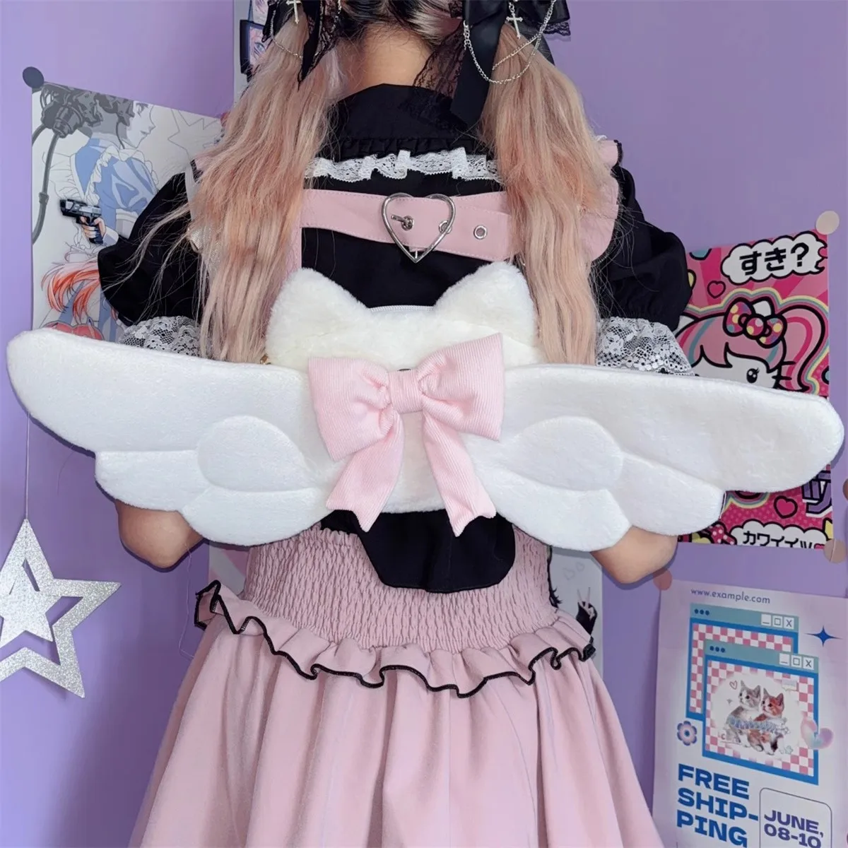 Симпатичный рюкзак Spice Girl Devil Angel сумка на плечо маленькие плюшевые рюкзаки