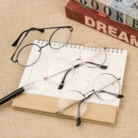flexible portable metal round ultra light resin eyeglasses vision care reading glasses myopia glasses