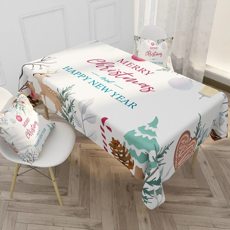 

Nordic Style Colorful Dots Tablecloth Dinner Table Cloth Washable Rectangular Table Cover for Kitchen Living Room Mantel Mesa