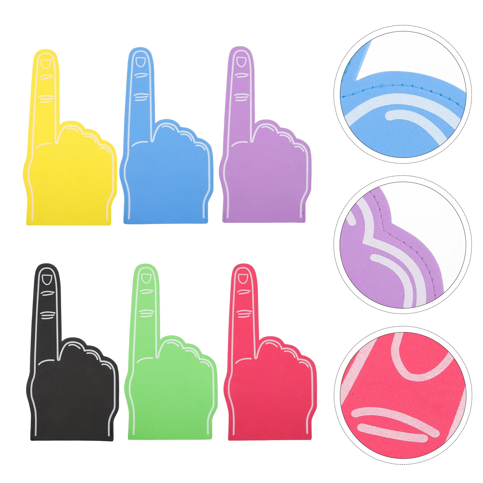 

Big Bubble Foam Finger Sporting Events Noise Makers Party Favors Cheerleading Pom Poms Soccer Ball