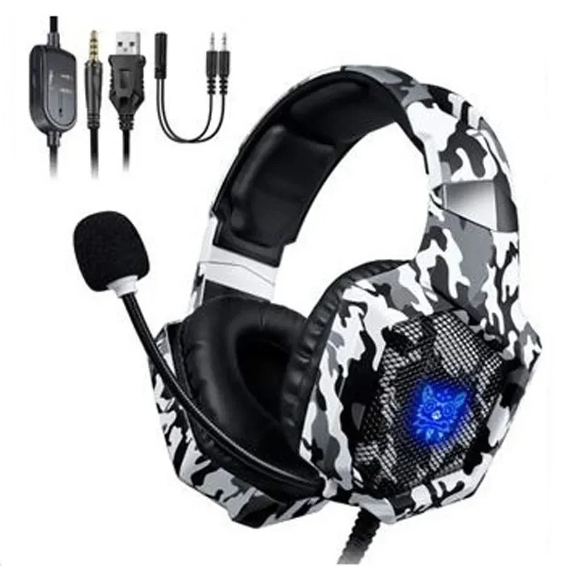 

Wired Over The Ear Gaming Headset Noise Cancelling 3.5mm Game Headphones with Microphone for Computer PC Gamer Foldable PS4/PS5