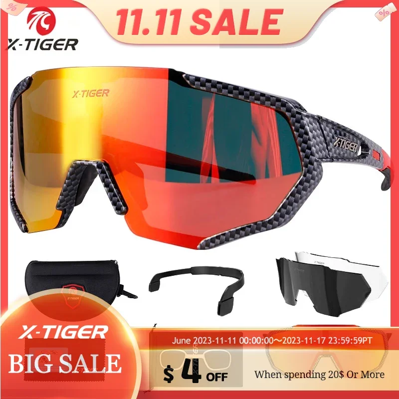 X-TIGER Марка Поляризованный Велоспорт Солнцезащитные Очки Горы Гоночный Велосипед Очки MTB Велосипед Очки Ciclismo Велоспорт Очки 2017 New