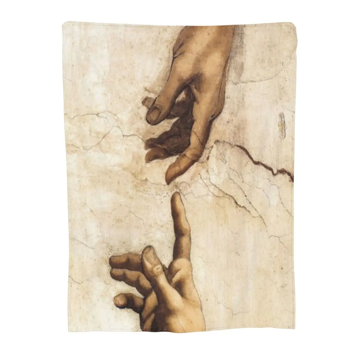 Мягкое Флисовое одеяло с изображением Адама Микеланджело