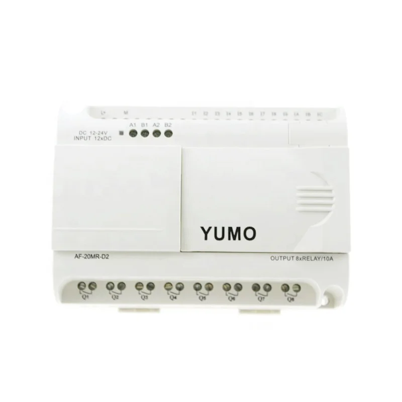 

YUMO PLC AF-20MR-D2 DC power supply 12 points DC input (analog) 8 points relay output mini air conditioning plc controller