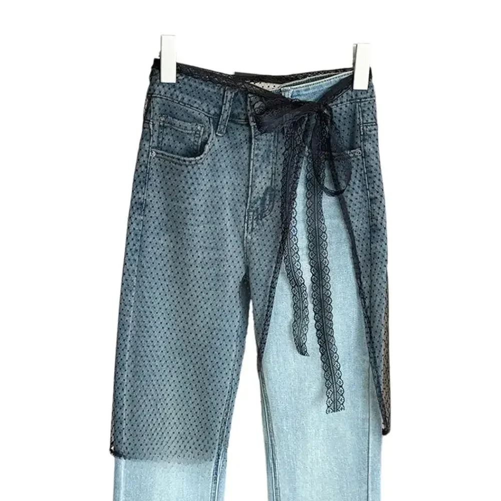 Кружевная многослойная газовая юбка-блоггер в стиле INS Y2k