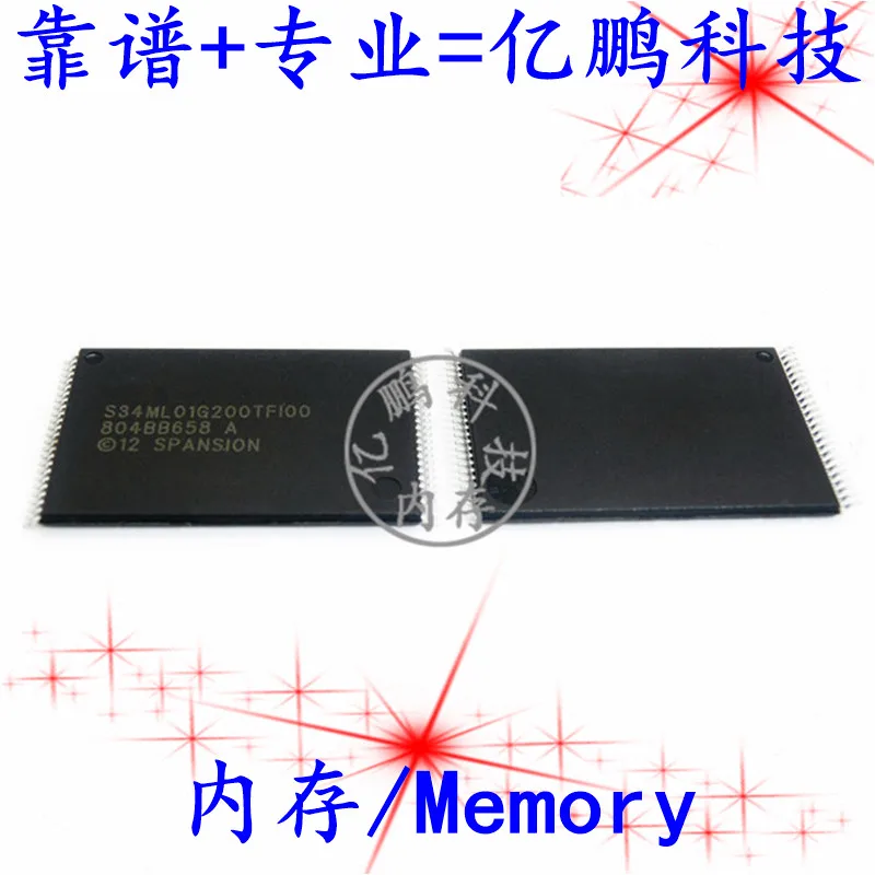 

5pcs original new S34ML01G200TFI00 TSOP48 NAND Flash Memory 128MB Flash memory Memory