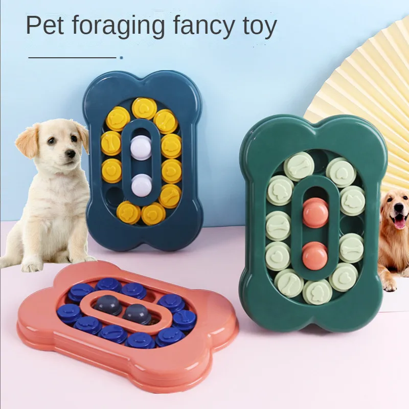 

Игрушки для собак, обучающие игрушки для домашних животных, вращающаяся игрушка для медленного питания, Интерактивная миска для еды, миска ...